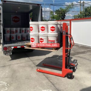 Xe nâng tay cao 500kg, nâng hàng dễ dàng trên pallet 1 mặt.