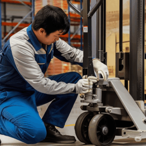 Bảo dưỡng xe nâng tay thấp