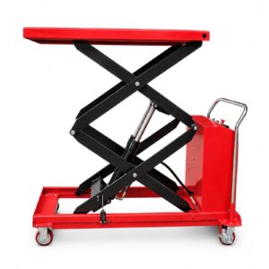 Xe Nâng Mặt Bàn Điện 800kg Dùng Bình Điện Bao Nhiêu?